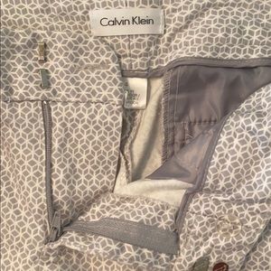 Calvin Klein geometric patterned dress pants